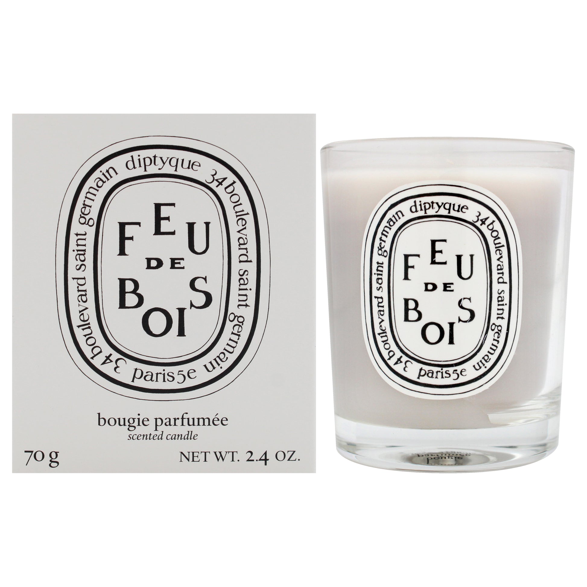 Feu De Bois Scented Candle by Diptyque for Unisex - 2.4 oz Candle