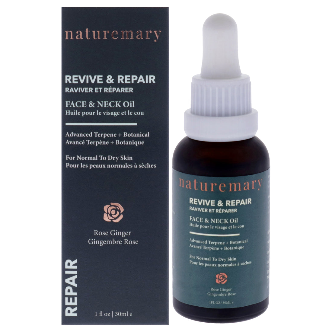 Revive and Repair Face and Neck Oil - Rose Ginger
