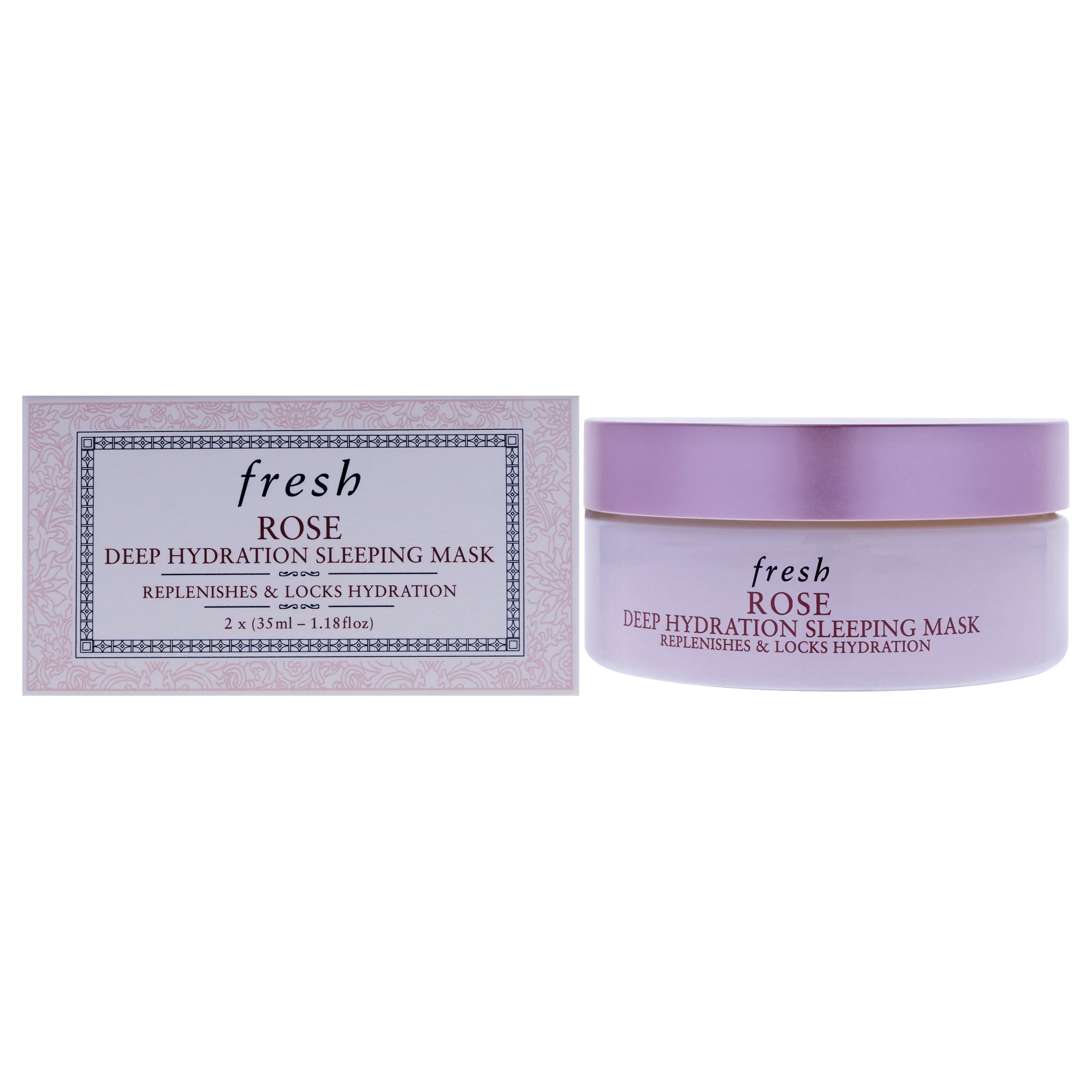 Rose Deep Hydration Sleeping Mask by Fresh for Women - 2.36 oz Mask