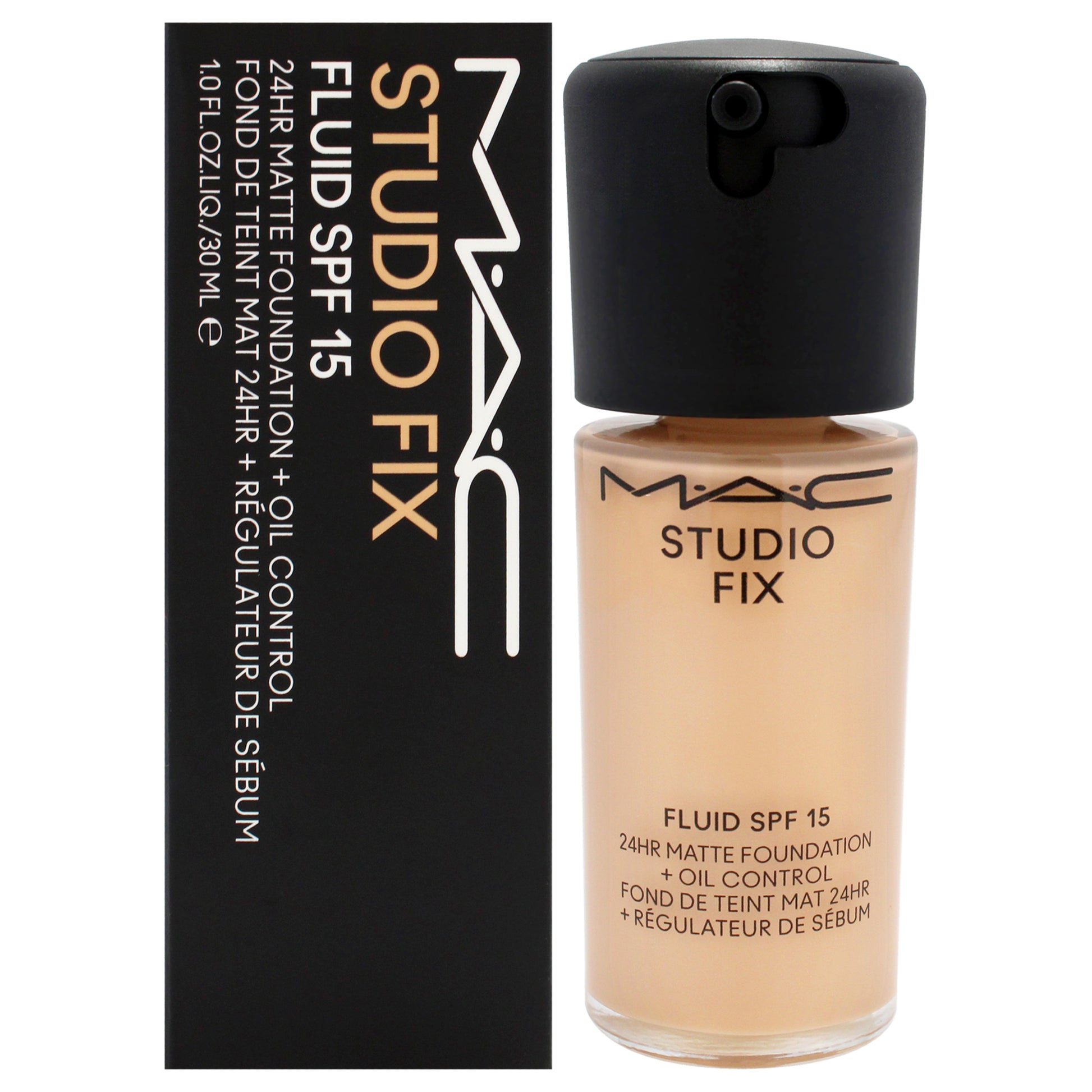 Studio Fix Fluid SPF 15 24Hr Matte Foundation Plus Oil Control - NC25 by MAC for Women - 1 oz Foundation