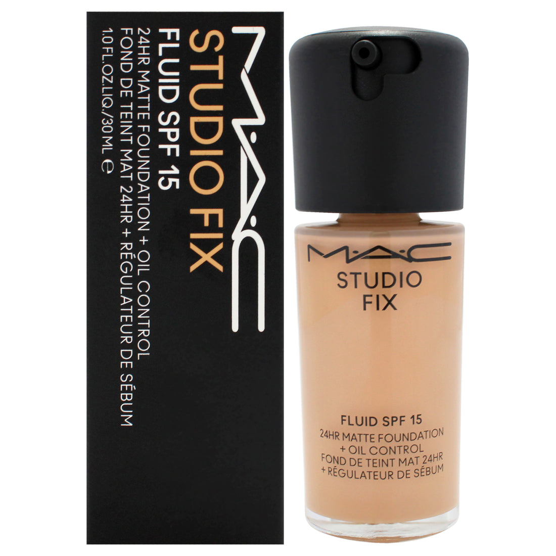 Studio Fix Fluid SPF 15 24Hr Matte Foundation Plus Oil Control - NC37 by MAC for Women - 1 oz Foundation