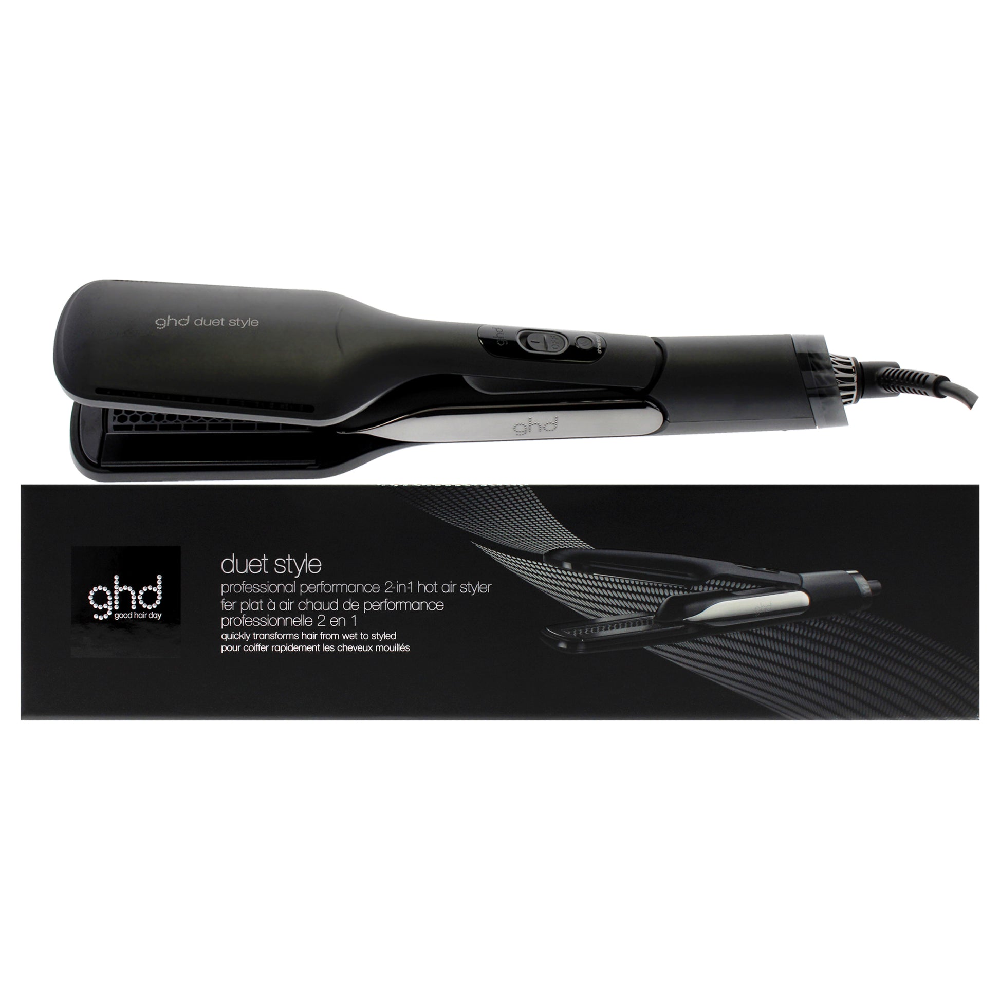 Duet Style Professional Performance 2-in-1 Hot Air Styler - S10201 Black