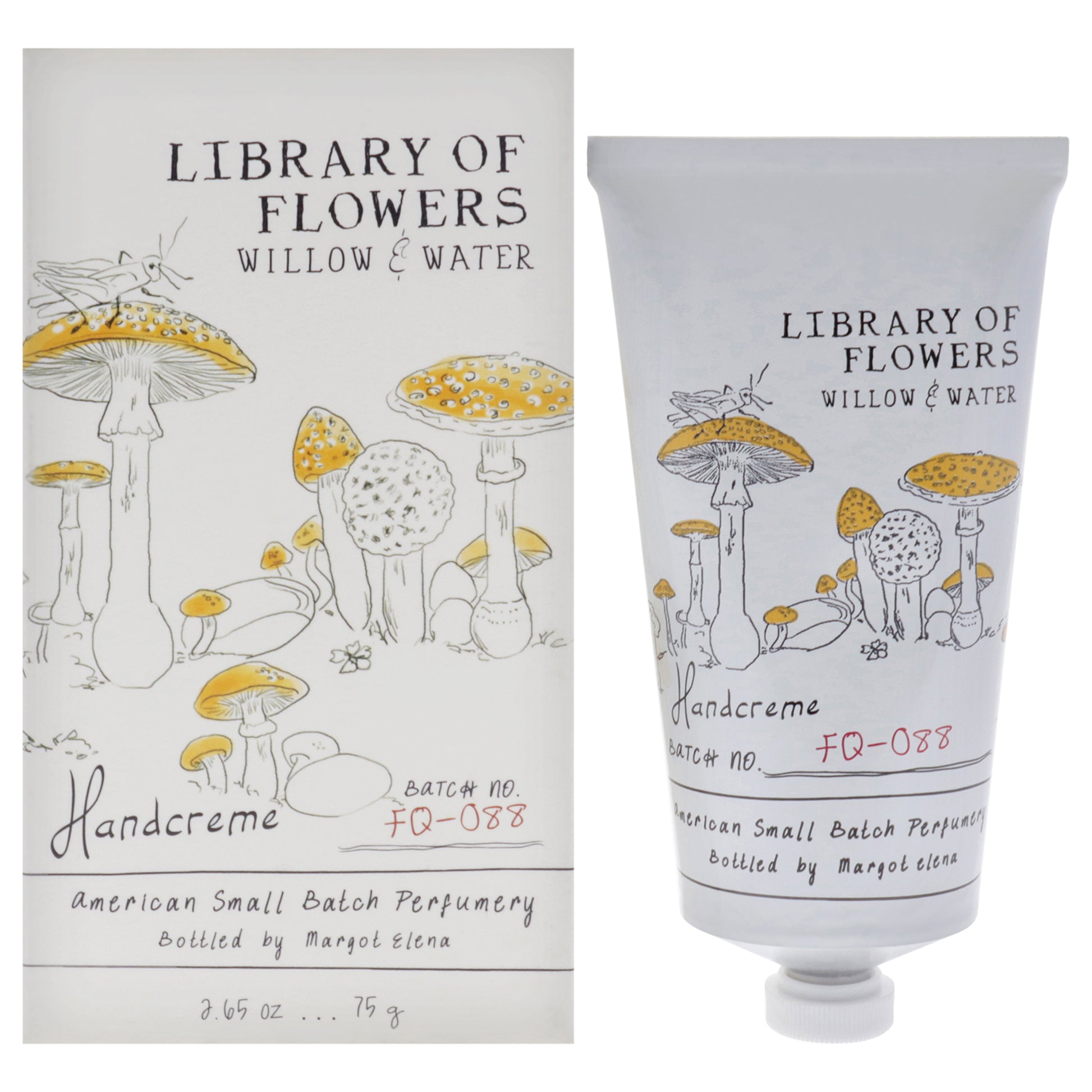 Willow and Water Handcreme by Library of Flowers for Unisex - 2.65 oz Cream