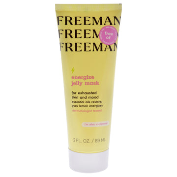 Yuzu Lemon Energize Jelly Mask by Freeman for Unisex - 3 oz Mask