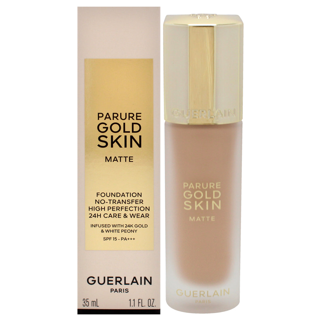 Guerlain Parure Gold Skin Matte 24H Wear No-Transfer Foundation SPF 15