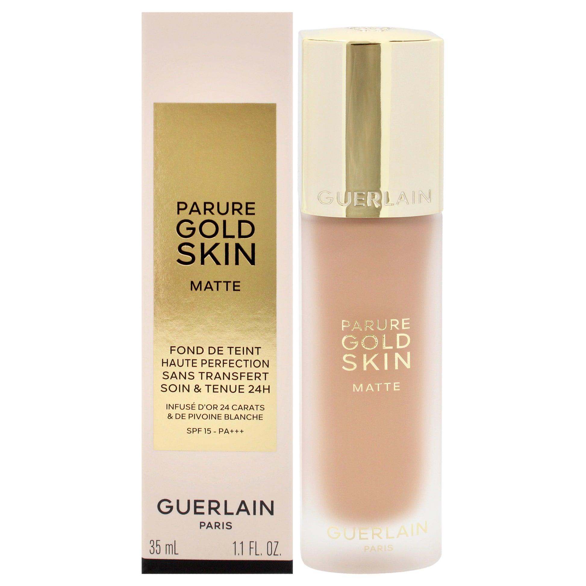 Guerlain Parure Gold Skin Matte 24H Wear No-Transfer Foundation SPF 15