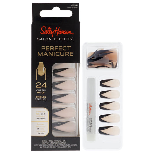 Salon Effects Perfect Manicure Coffin Nails - CO341 French Twist