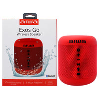Aiwa Audio Exos Go Wireless Speaker Waterproof IPX6 - Red