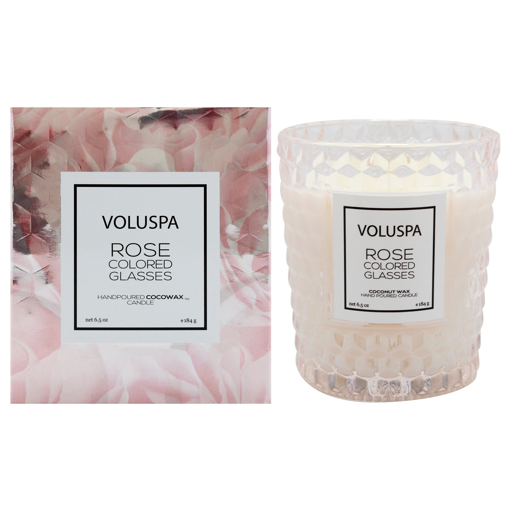 Rose Colored Glasses Classic Candle by Voluspa for Unisex - 6.5 oz Candle