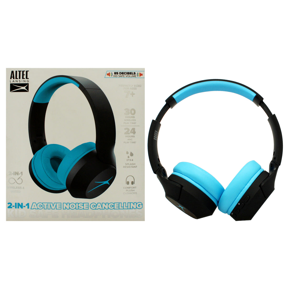 Altec Lansing Kid Safe 2-in-1 ANC Headphones