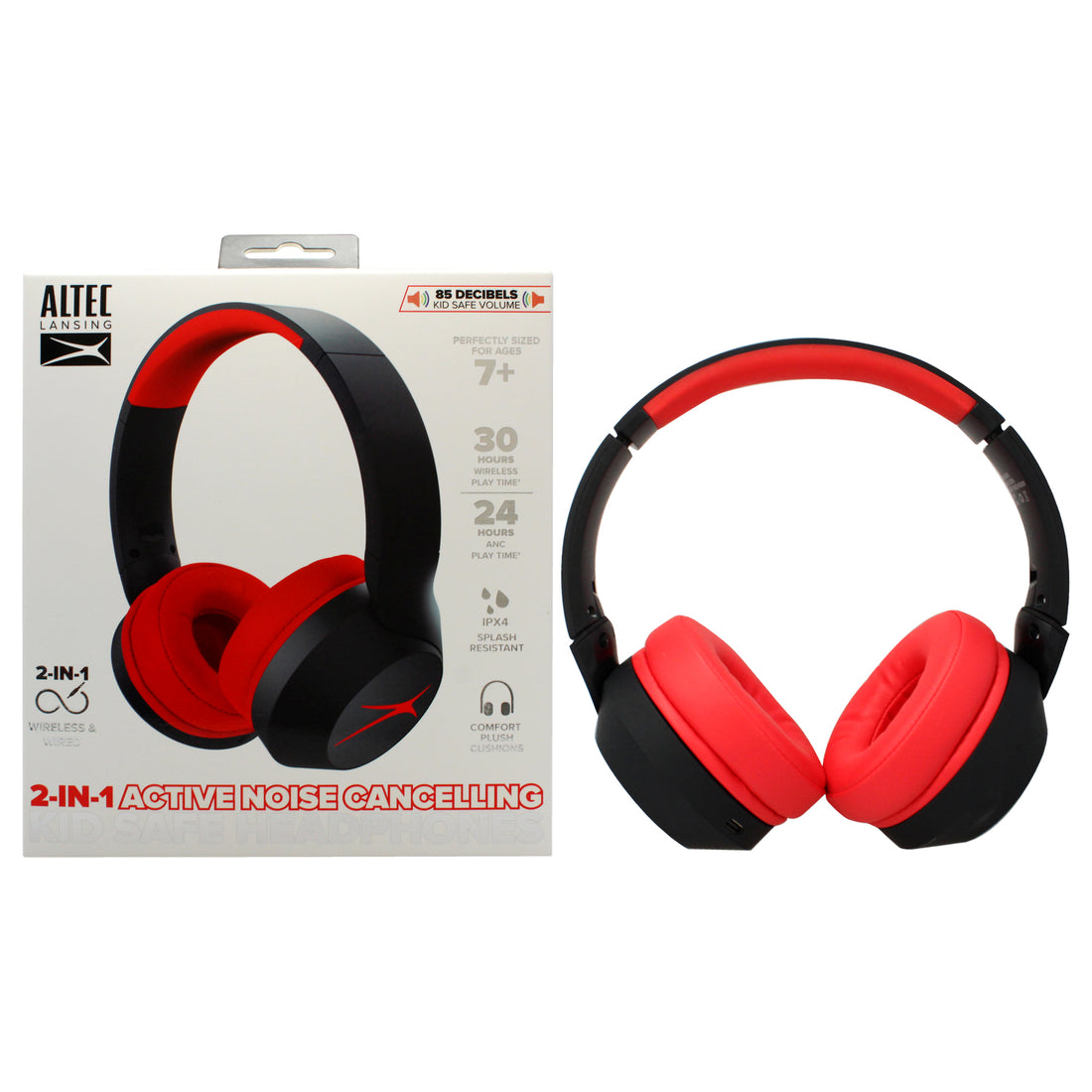 Altec Lansing Kid Safe 2-in-1 ANC Headphones