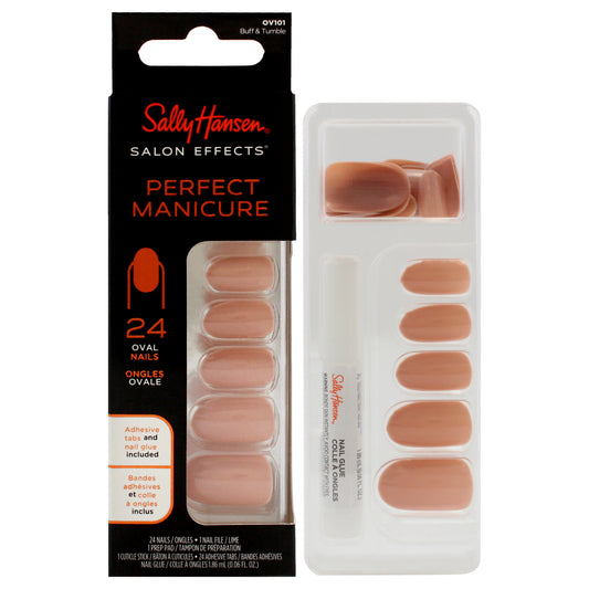 Salon Effects Perfect Manicure Oval Nails - OV101 Buff And Tumble