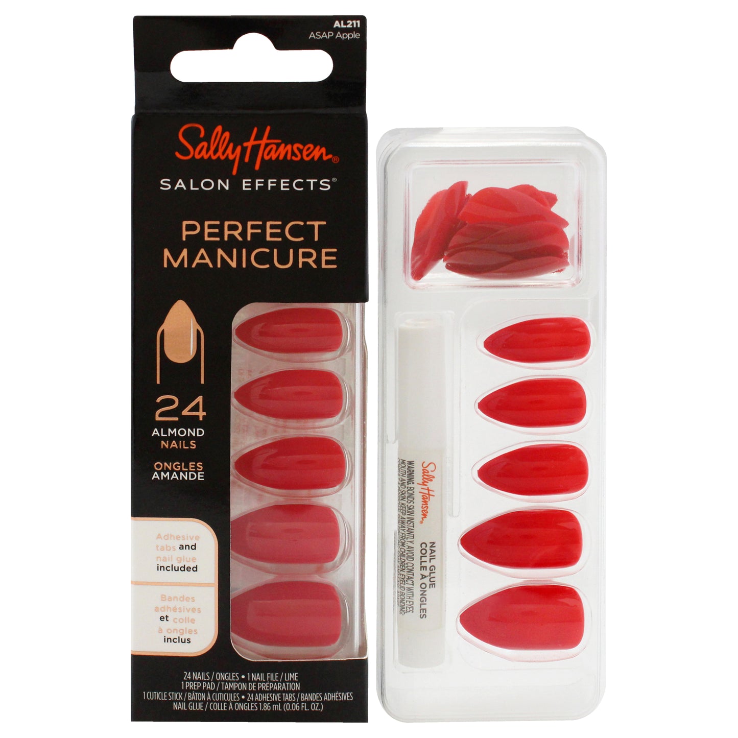 Salon Effects Perfect Manicure Almond Nails - AL211 ASAP Apple