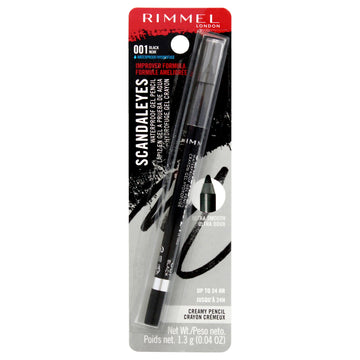 Scandaleyes Waterproof Gel Pencil - 001 Black by Rimmel London for Women - 0.04 oz Eyeliner