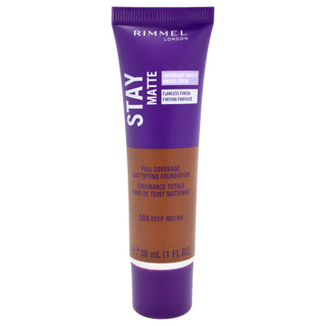 Stay Matte Lightweight Foundation - 504 Deep Mocha by Rimmel London for Women - 1 oz Foundation