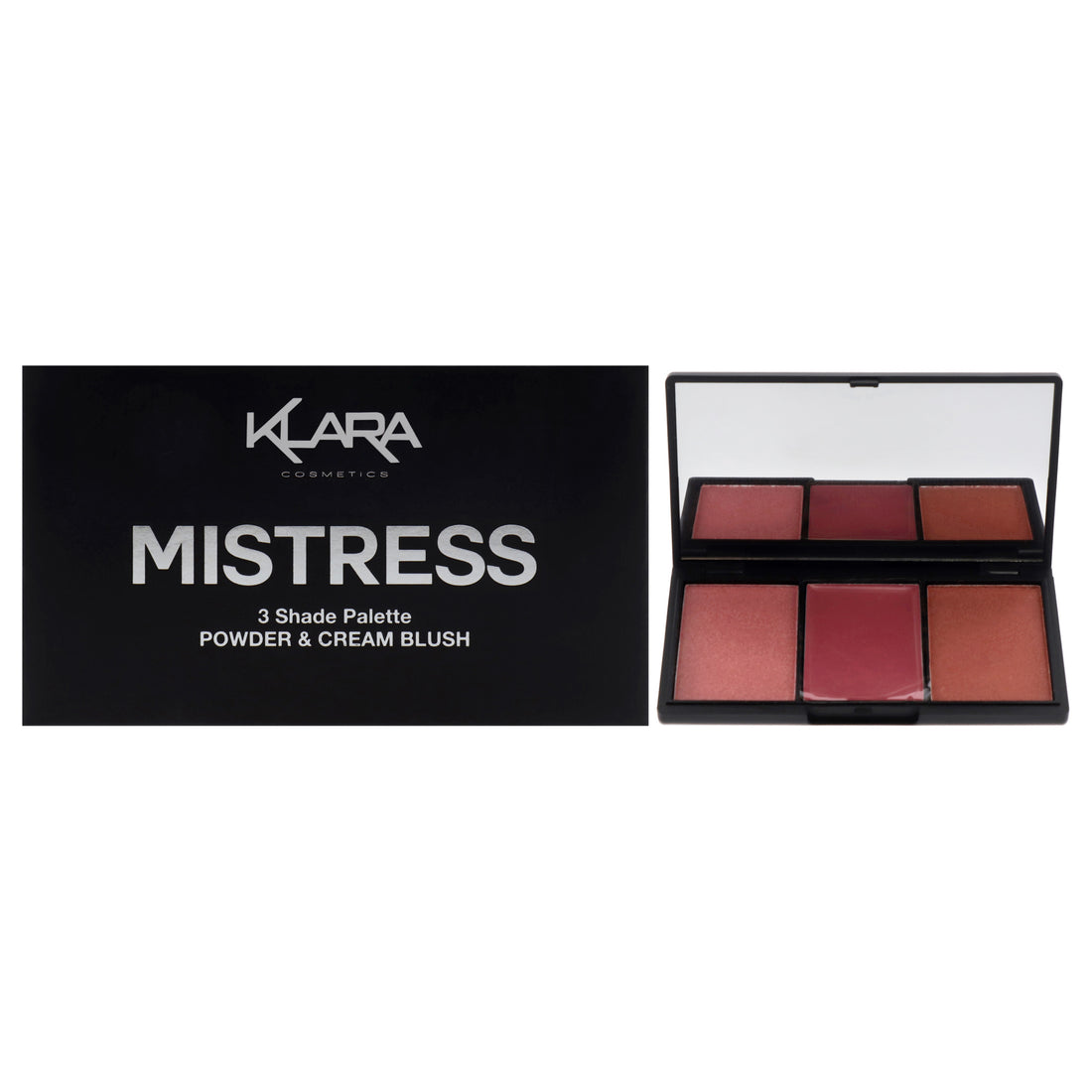 3 Shade Palette Powder and Cream Blush - Mistress