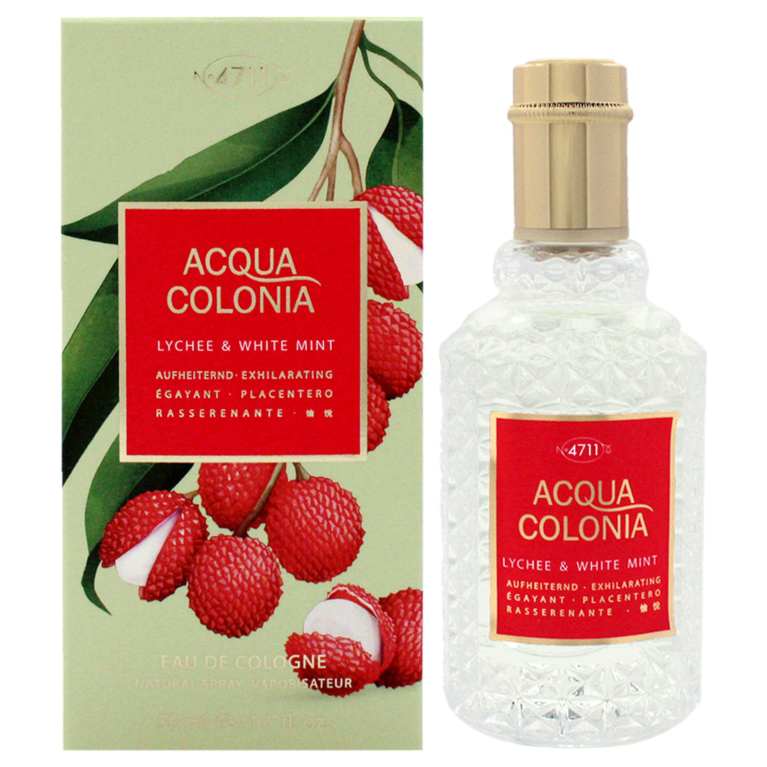 Muelhens 4711 Acqua Colonia - Lychee and White Mint Unisex EDC Spray