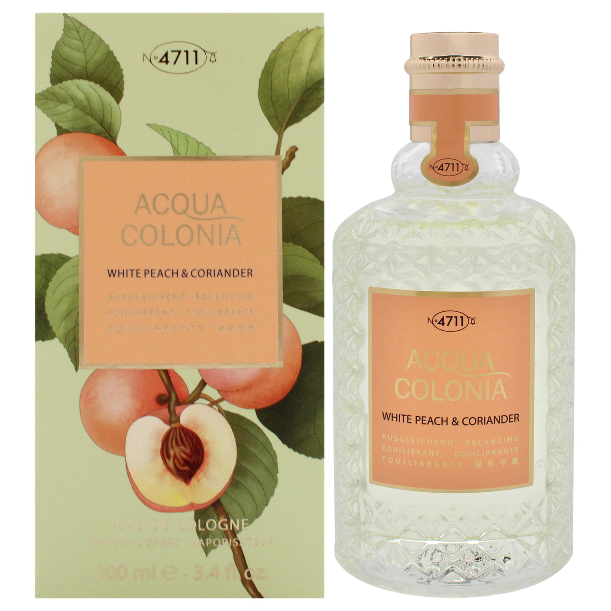 Muelhens 4711 Acqua Colonia - White Peach and Coriander Unisex EDC Spray