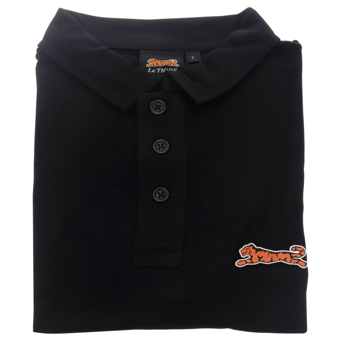 Classic Cotton Polo Shirt - Black