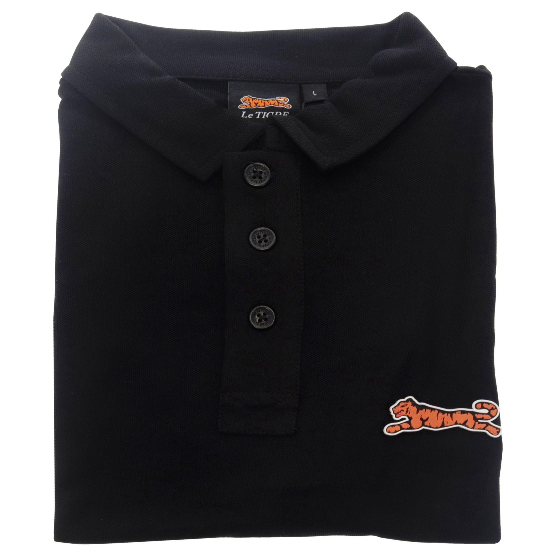 Classic Cotton Polo Shirt - Black