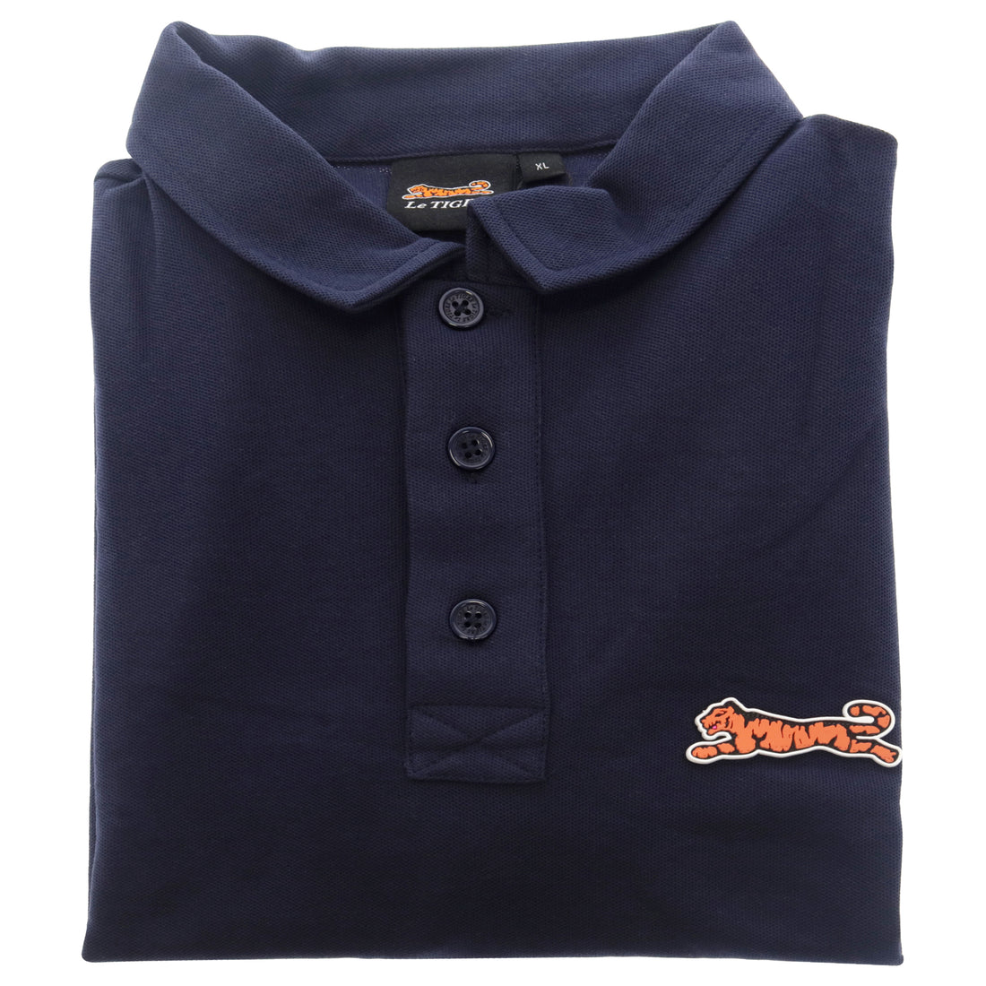 Classic Cotton Polo Shirt - Navy by Le Tigre for Men - 1 Pc Shirt (XL)