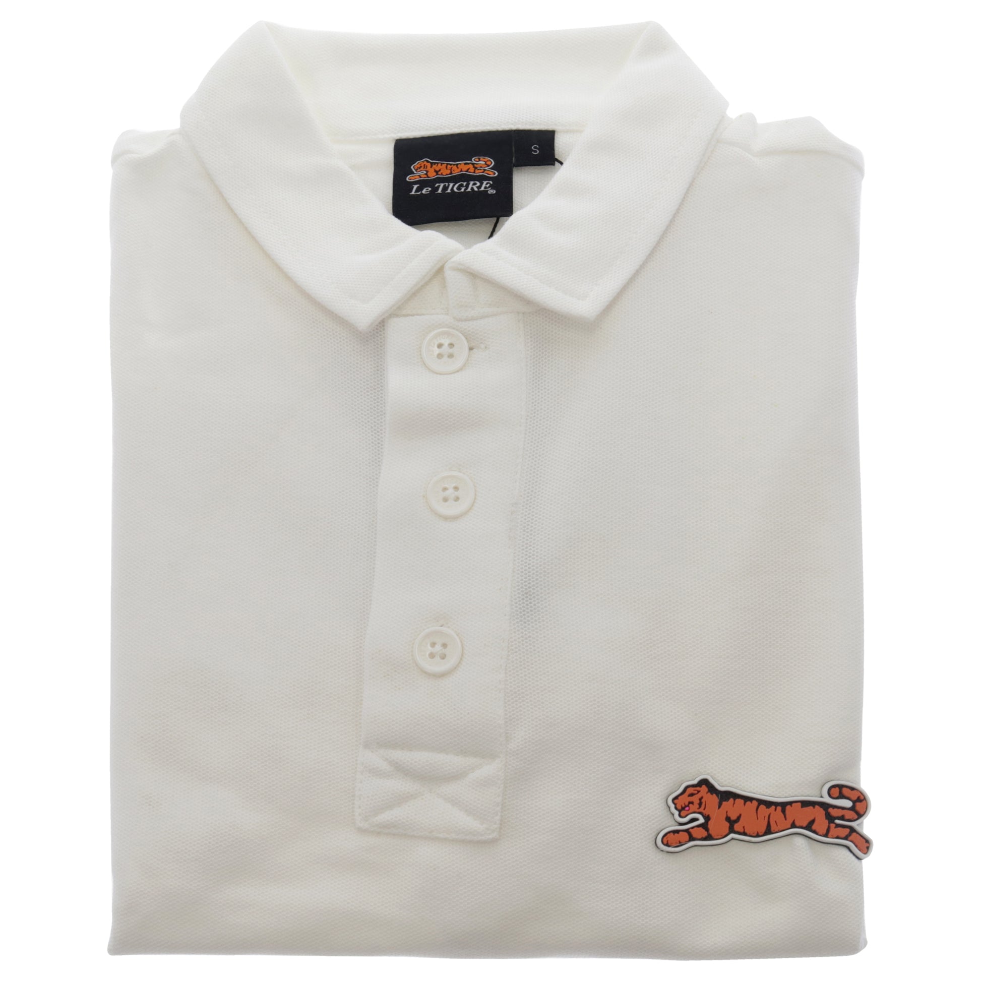 Classic Cotton Polo Shirt - White by Le Tigre for Men - 1 Pc Shirt (S)