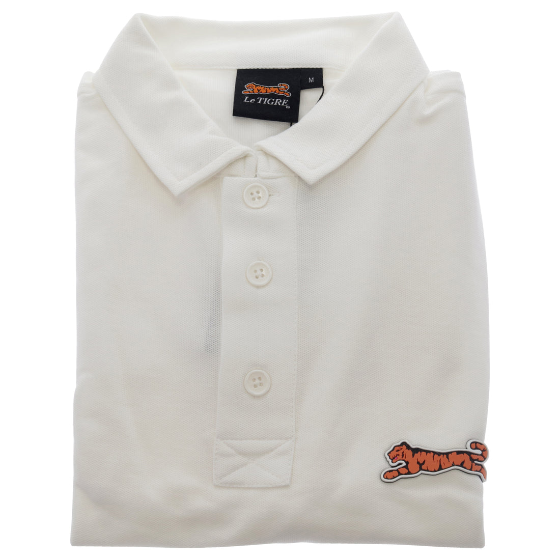 Classic Cotton Polo Shirt - White by Le Tigre for Men - 1 Pc Shirt (M)