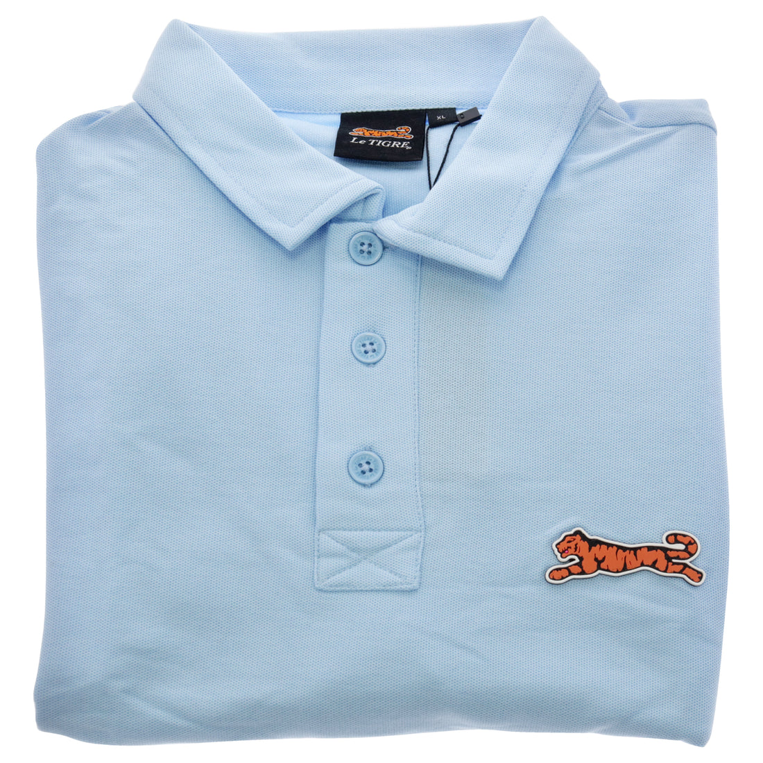 Classic Cotton Polo Shirt - Sky Blue by Le Tigre for Men - 1 Pc Shirt (XL)