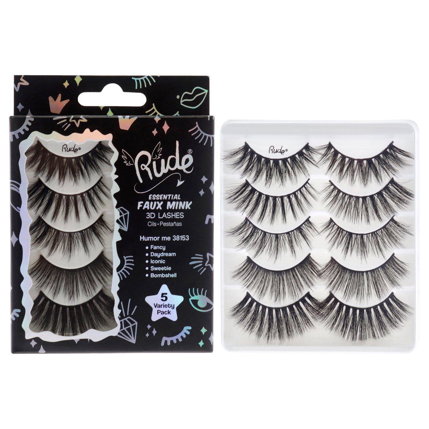 Essential Faux Mink 3D Lashes - Humor Me