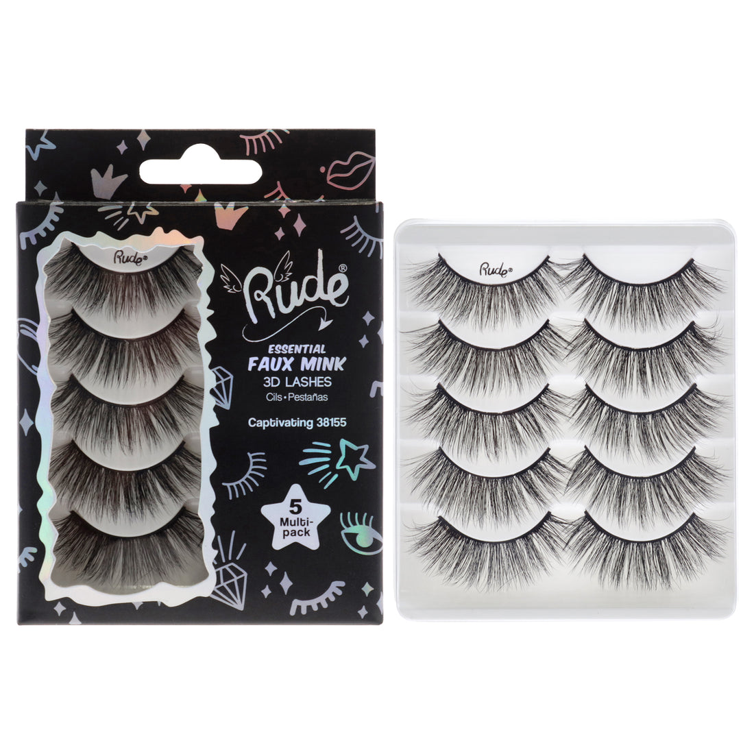 Essential Faux Mink 3D Lashes - Captivating