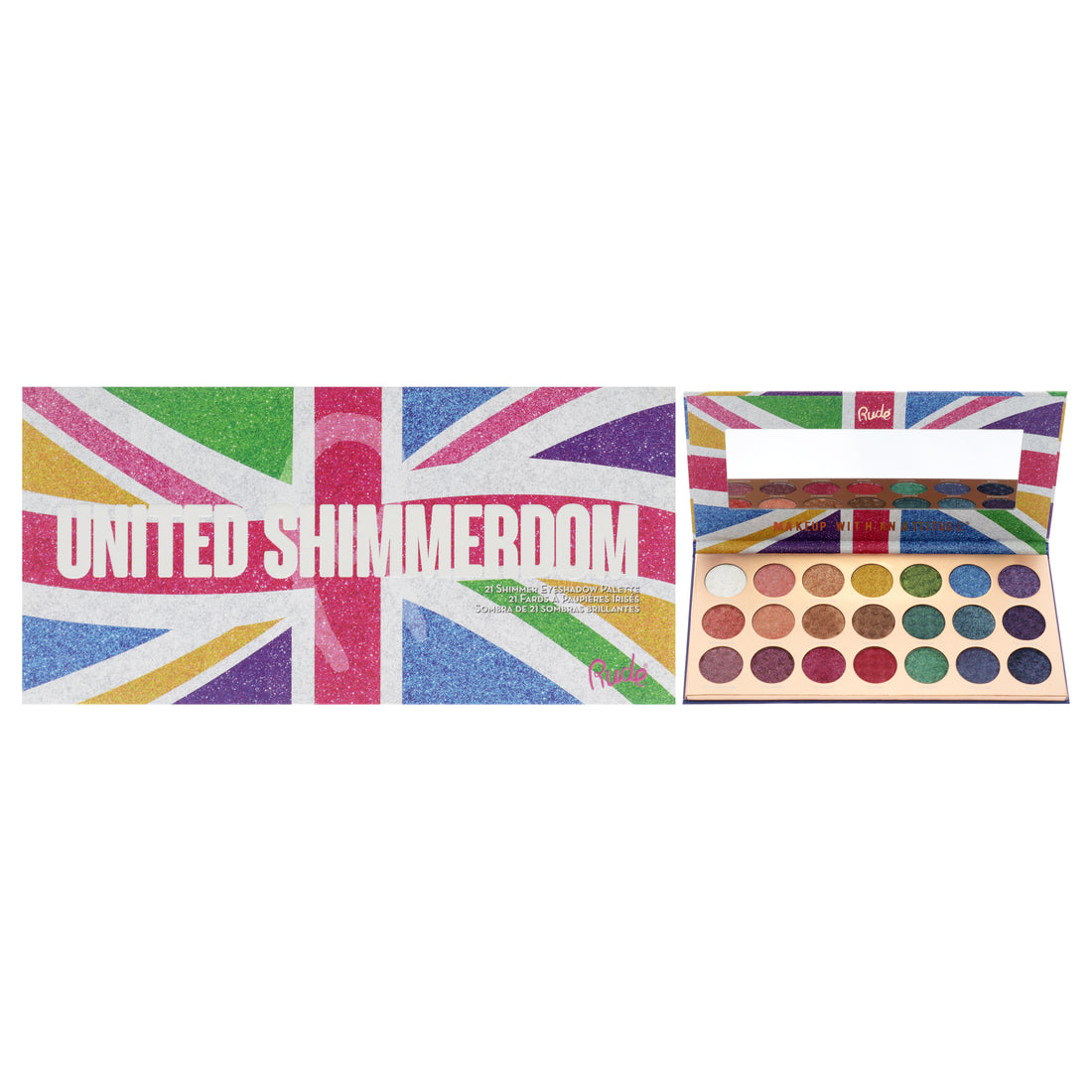 United Shimmerdom Eyeshadow Palette - 21 Shimmer for Women - 0.88 oz Eye Shadow