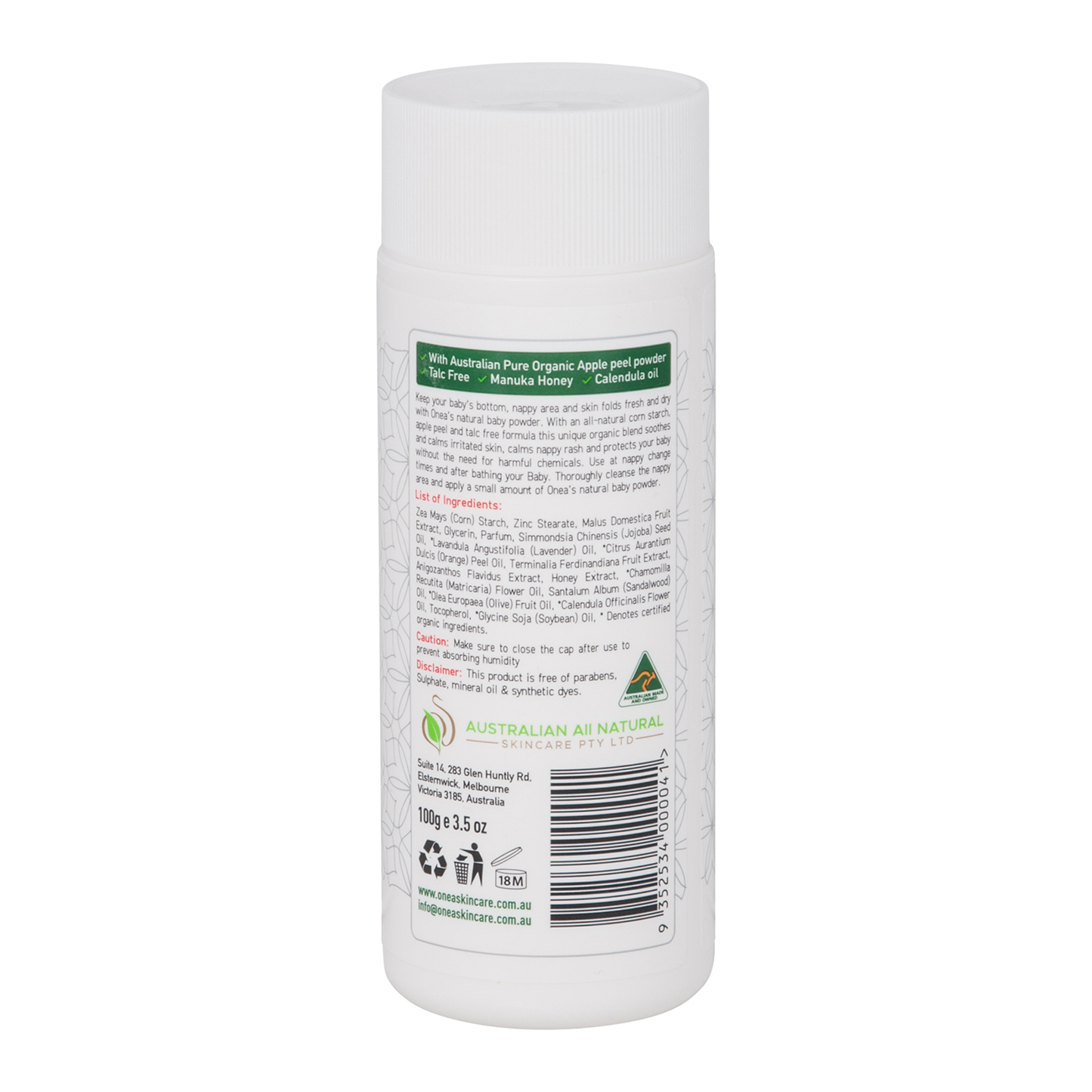 Natural Apple Baby Powder