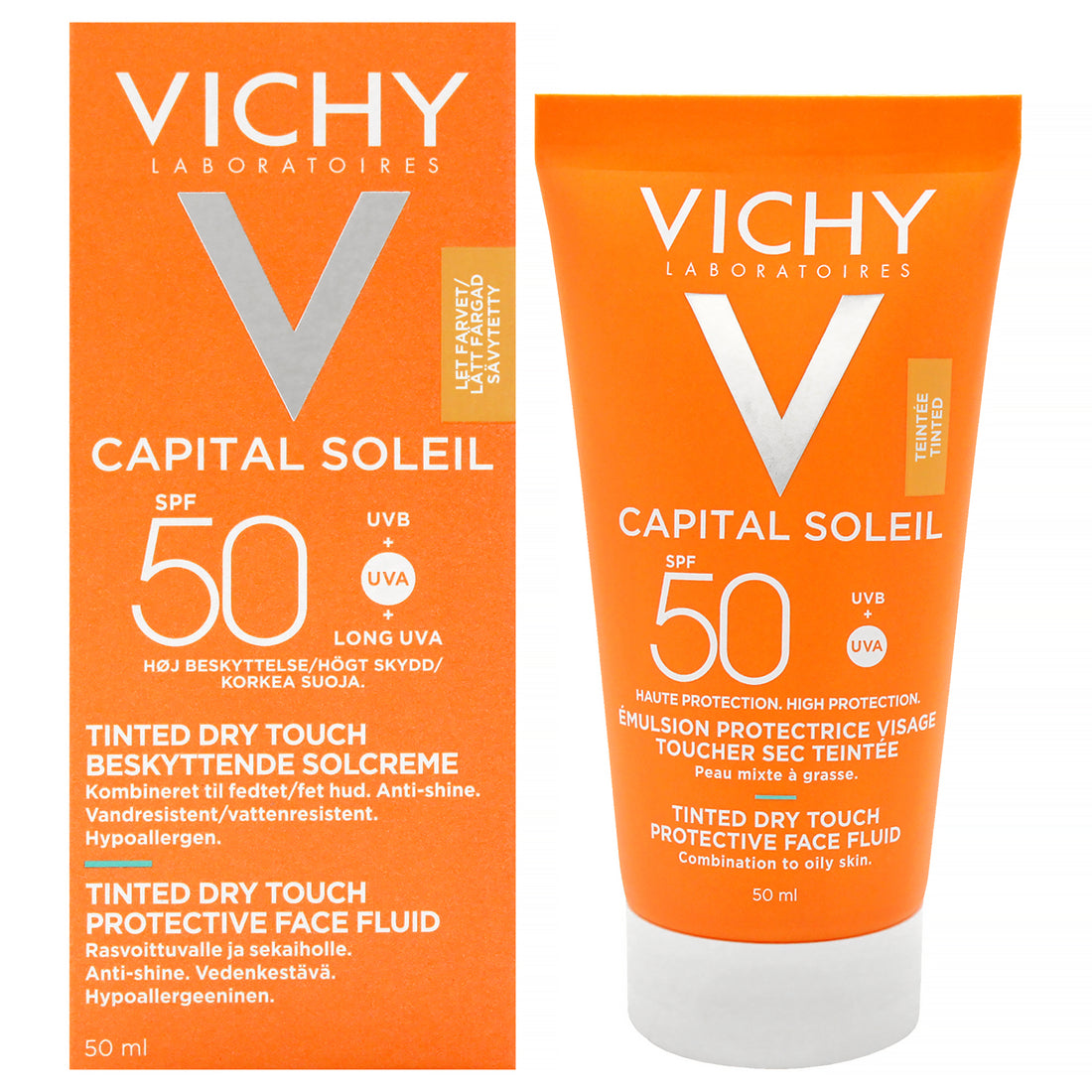 Capital Soleil Tinted Dry Touch Protective Face Fluid SPF 50