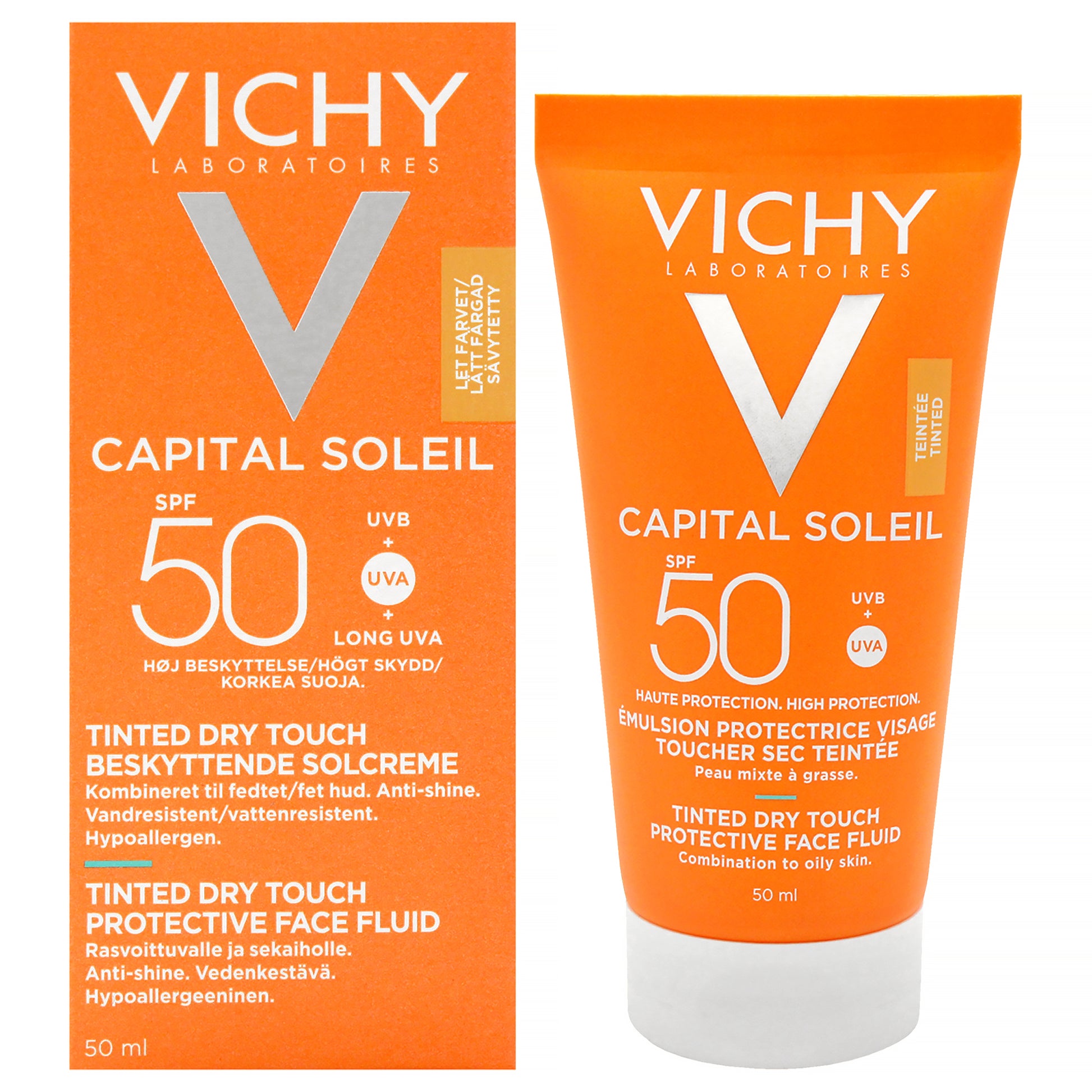 Capital Soleil Tinted Dry Touch Protective Face Fluid SPF 50