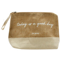 Jute and Cotton Mini Pouch