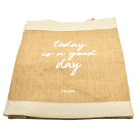 Jute and Cotton Tote Bag