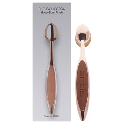 Elite Collection Oval Brush 6 - Rose Gold