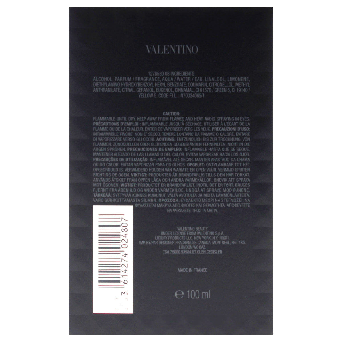 Valentino Uomo Born In Roma Green Stravaganza EDT Spray