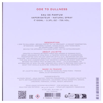 Ode To Dullness EDP Spray