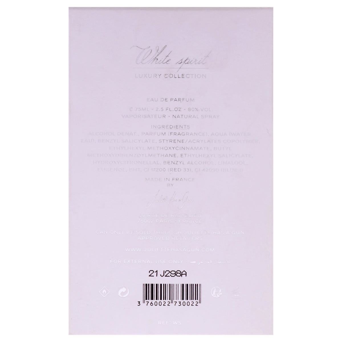 Luxury Collection -White Spirit EDP Spray