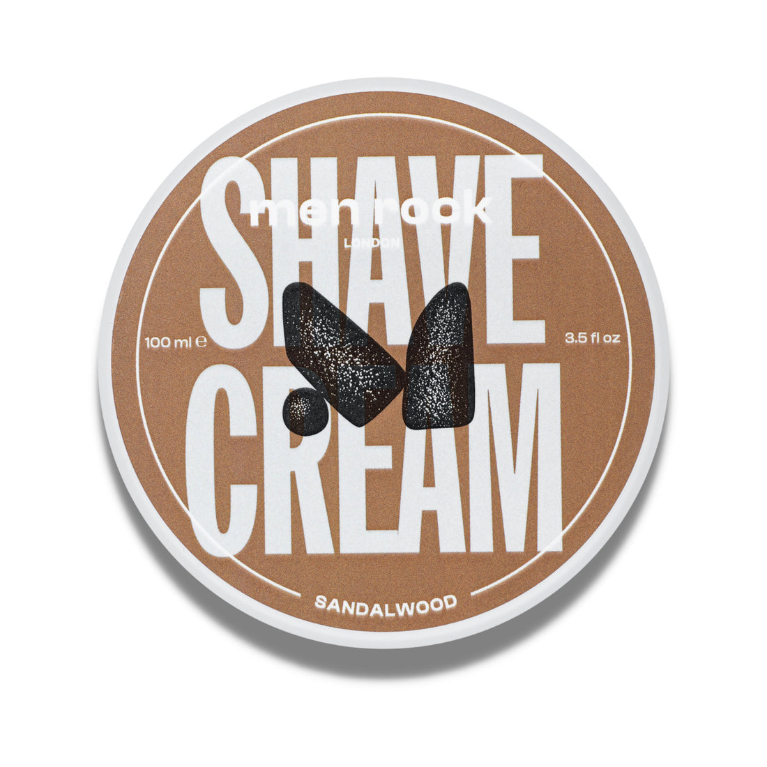Shave Cream - Sandalwood by Men Rock for Men - 3.5 oz Shave Cream