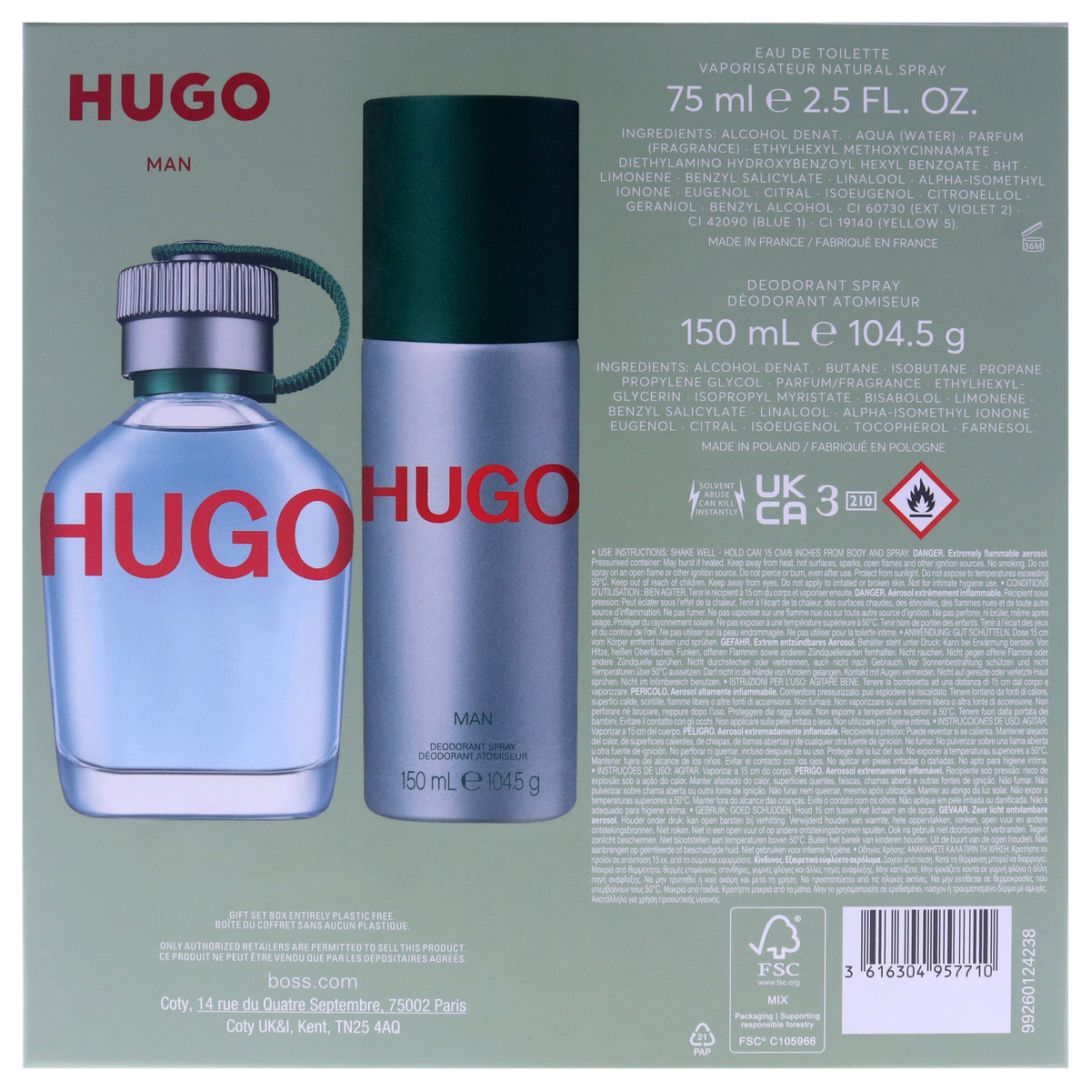 Hugo Green Gift Set