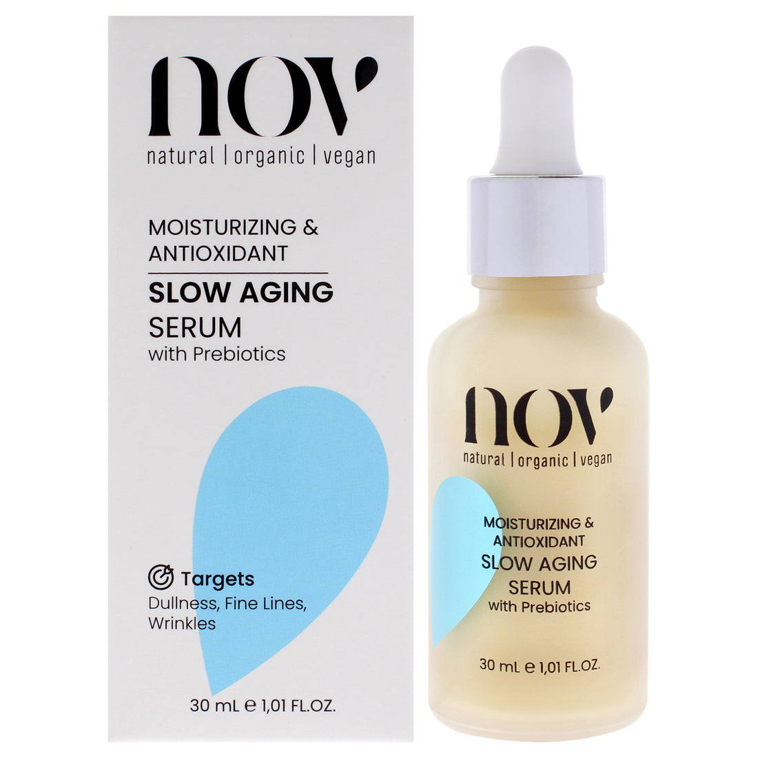 Slow Aging Serum by NOV Natural Organic Vegan for Women - 1.01 oz Serum