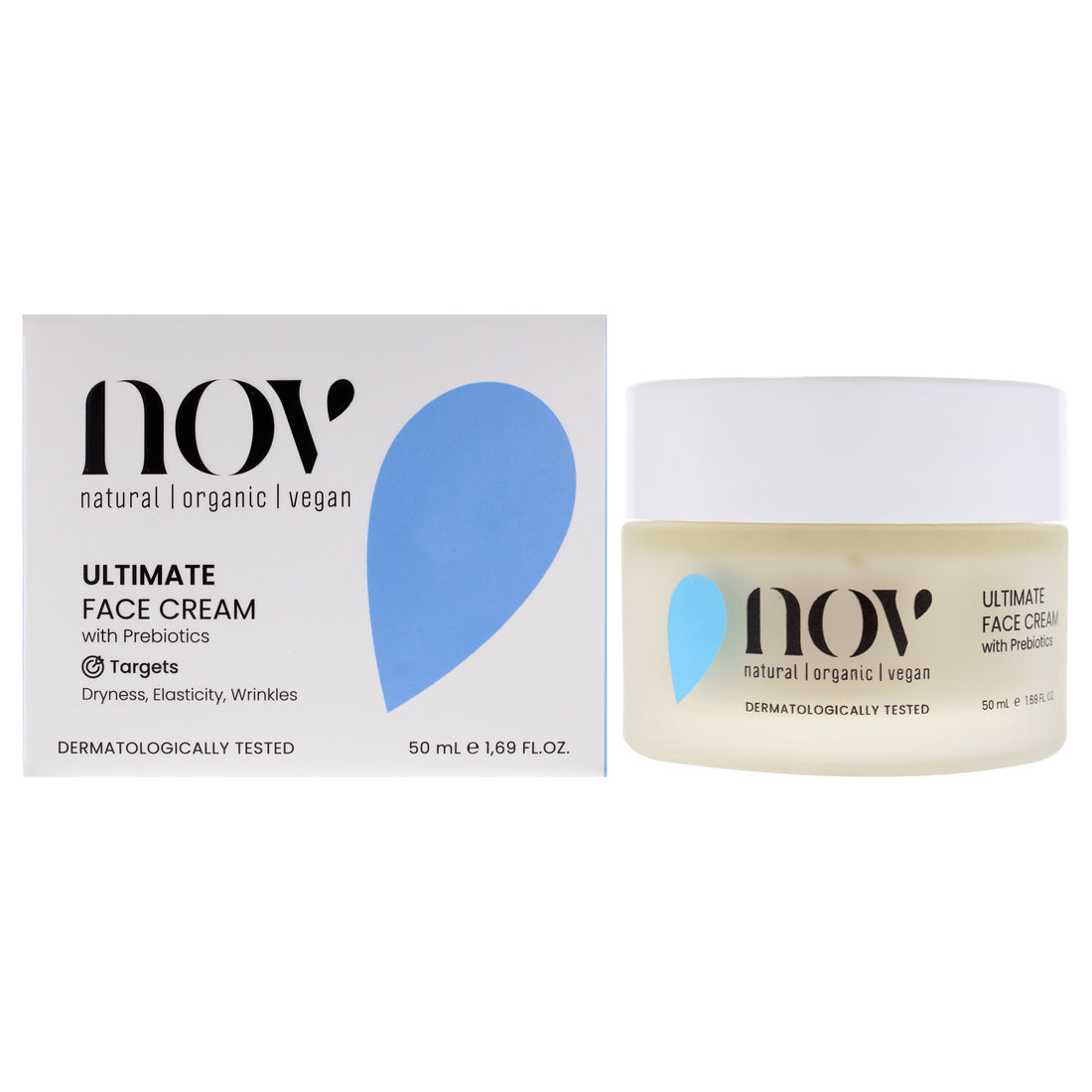 Ultimate Face Cream by NOV Natural Organic Vegan for Women - 1.69 oz Cream