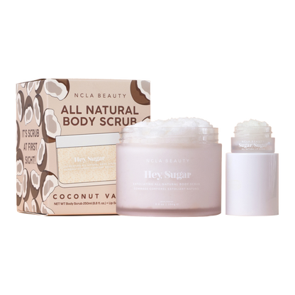 Hey Sugar All Natural Body Scrub and Mini Lip Scrub Set