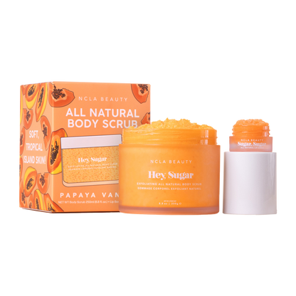 Hey Sugar All Natural Body Scrub and Mini Lip Scrub Set