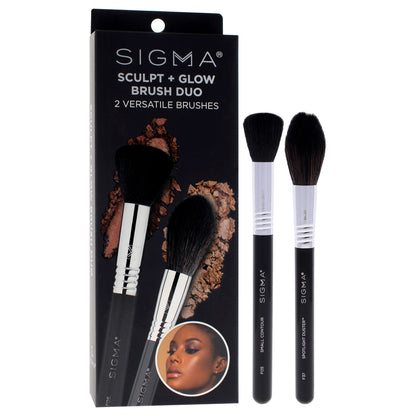 Sculpt Plus Glow Brush Duo Small Contour - F05, Spotlight Duster - F37