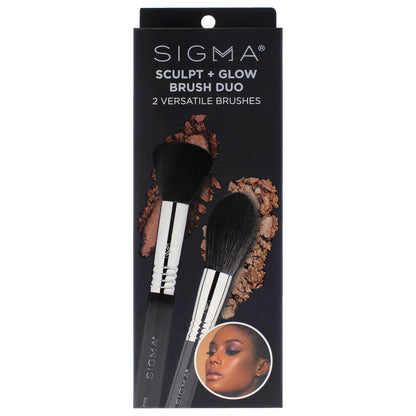 Sculpt Plus Glow Brush Duo Small Contour - F05, Spotlight Duster - F37