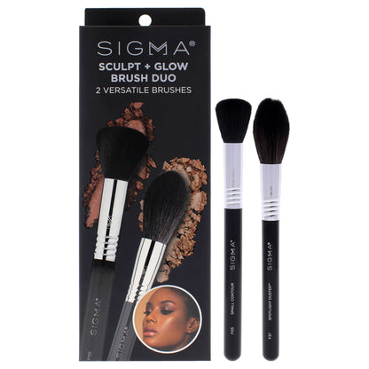 Sculpt Plus Glow Brush Duo Small Contour - F05, Spotlight Duster - F37