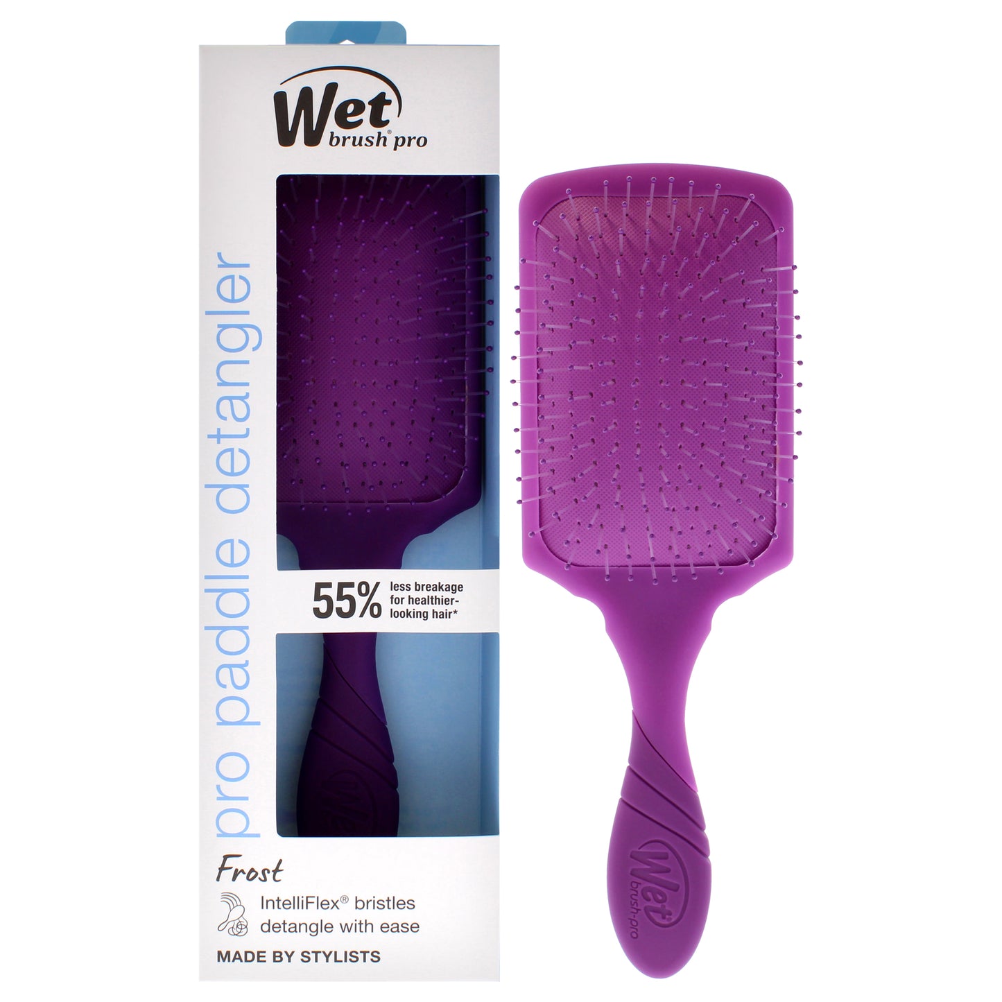 Pro Paddle Detangler Brush - Frost Purple